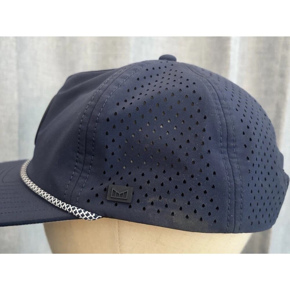 Melin Coronado Hydro Hat Anchored In Quality Navy Blue Open Sea Adjust Snapback - Picture 7 of 16
